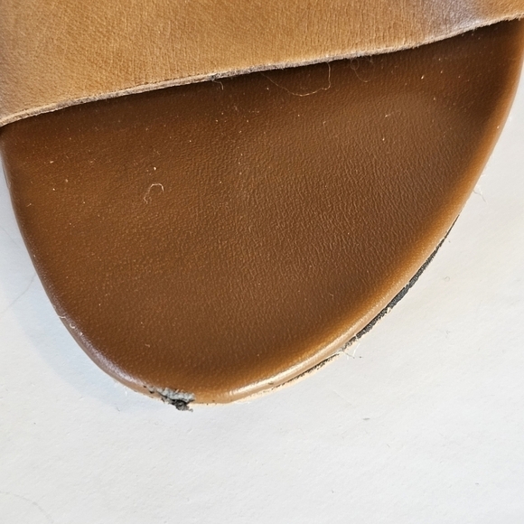 Sam Edelman Nayla Brown Leather Cage Wedge Sandals Size 8 - Picture 6 of 6